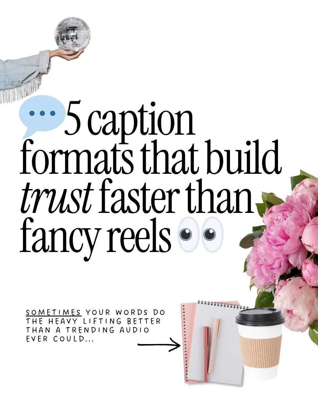 Your Reel gets the attention. Your caption seals the deal. 

Reels are shiny, I know.
They get reach. They grab attention.
But trust?
Trust is built in your captions.

The right words, shared with the right intention, do more than stop the scroll - 
