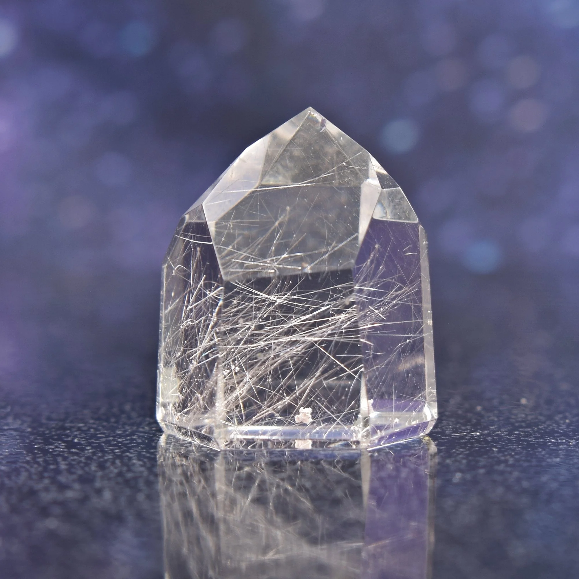 Bright Silvery Small Rutilated Clear Quartz from Brazil | 15 g