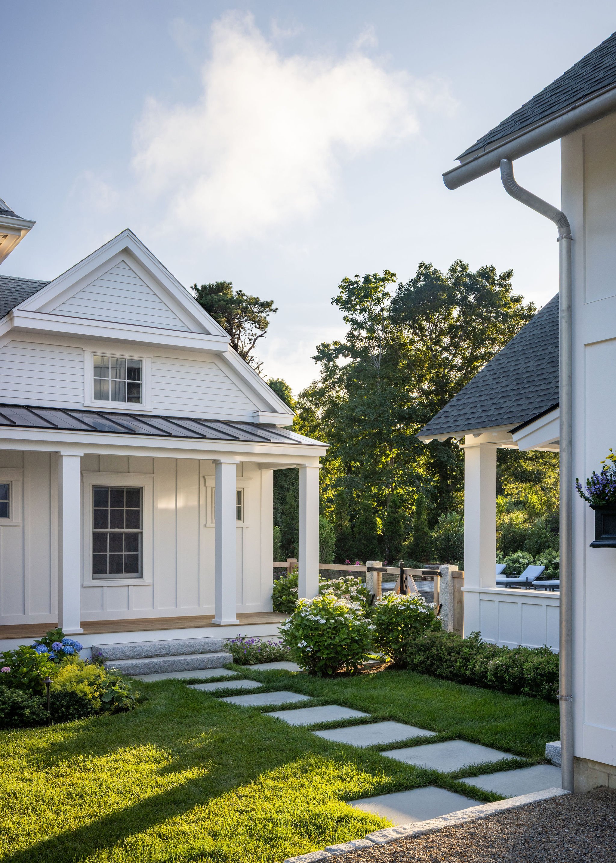 blue stone walk way: Edgartown MV Landscape & Masonry by Landscope Inc