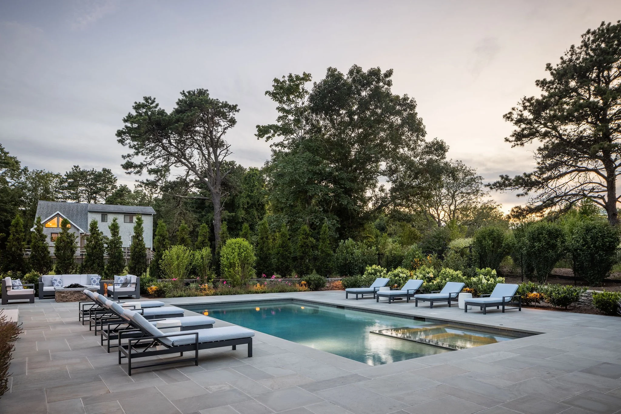 Pool: Edgartown MV Landscape & Masonry by Landscope Inc