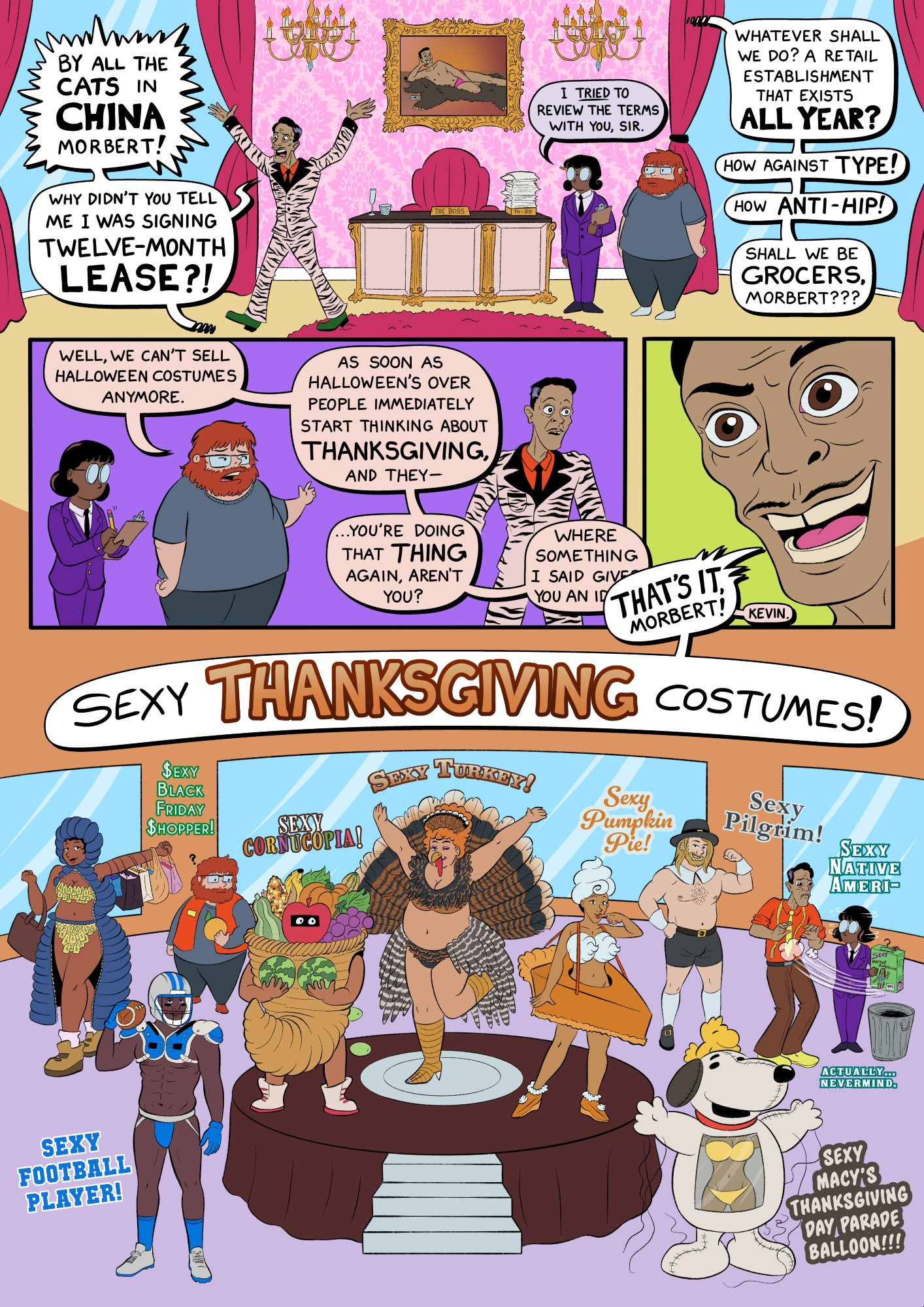 Script by Aaron Segman, pencils, colors and lettering by Tripp Gustin, inks by me.