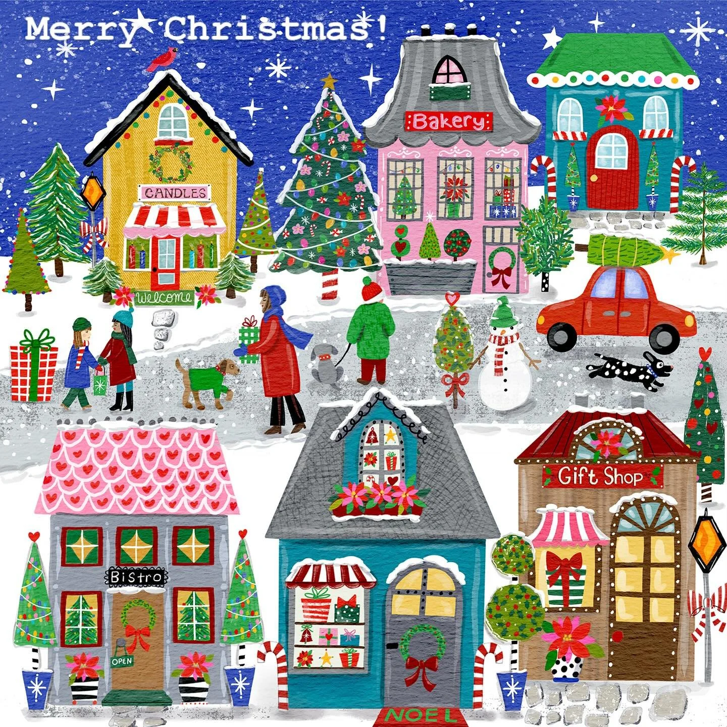 I wish I could jump right into this holiday village! Whats on your Christmas list?
#christmasvillage #holidayart #licensedtocreate✂️