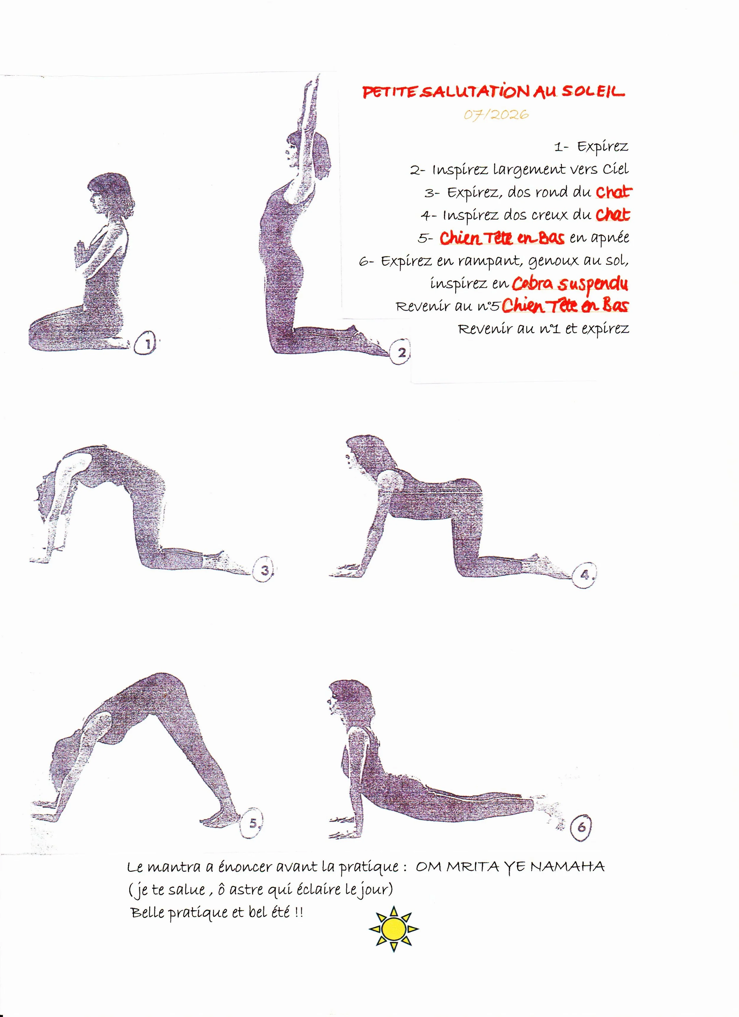 Fiche d’Eté n°2