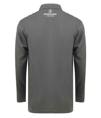 Mens Coolplus L-S polo charcoal back.JPG