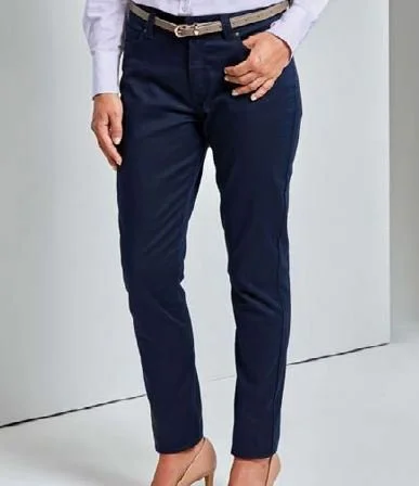 PREMIER Performance  PR570  Ladies Chino Jean  Navy