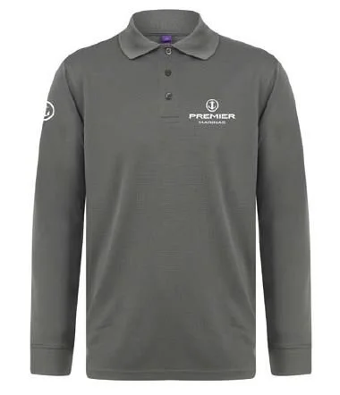 Mens Coolplus L-S polo charcoal front.JPG