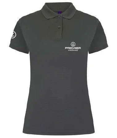 Ladies Coolplus polo charcoal front.JPG