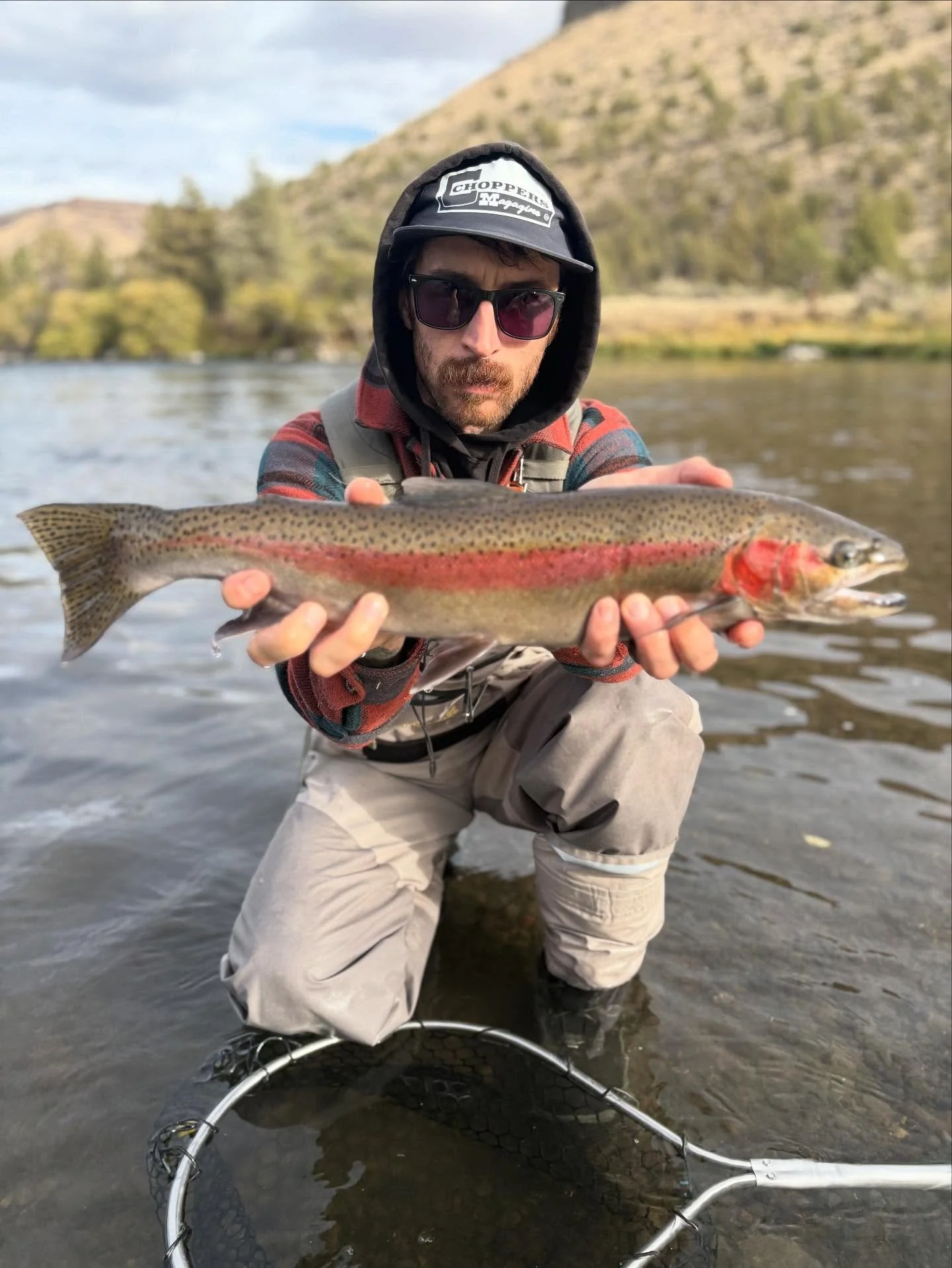 Beautiful little steely on the fly today. #fishing #steelhead #flyfishing #river #oregon #instagood #outdoors