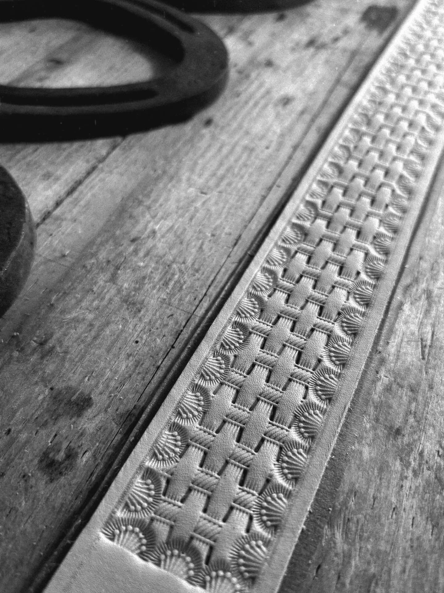 Basket weave on a nice slice of Herman Oak. If you don&rsquo;t see what you are looking for on my website please reach out! I do custom handmade belts as well! Thanks for looking! #belt #western #handmade #art #craftsmanship