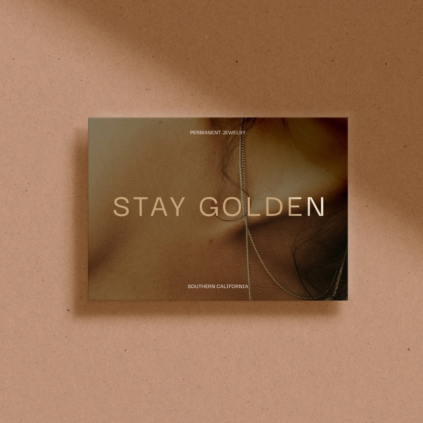 Last year I worked with Nina and Emily to create an identity for their new permanent jewelry venture, Stay Golden. 

The goal was to create an identity that is modern and timeless, while pulling in the golden theme and Southern California aesthetic w