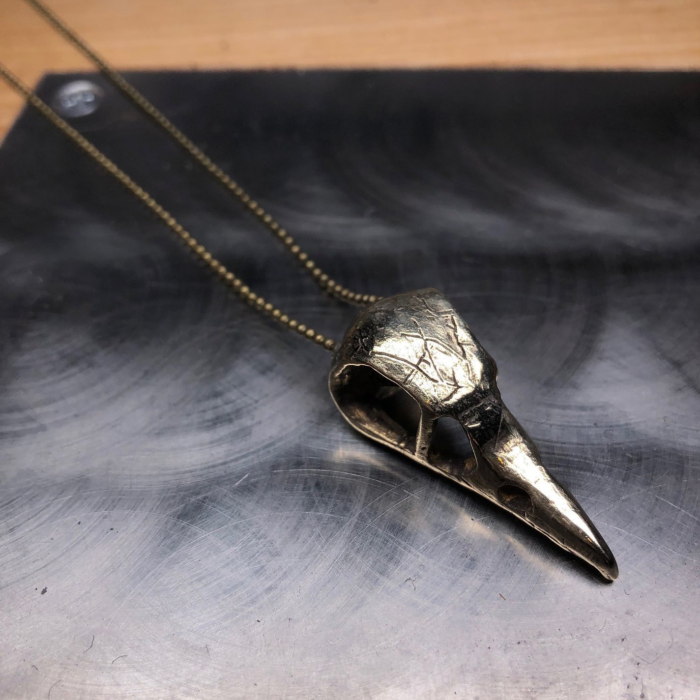 Magpie Skull Necklace