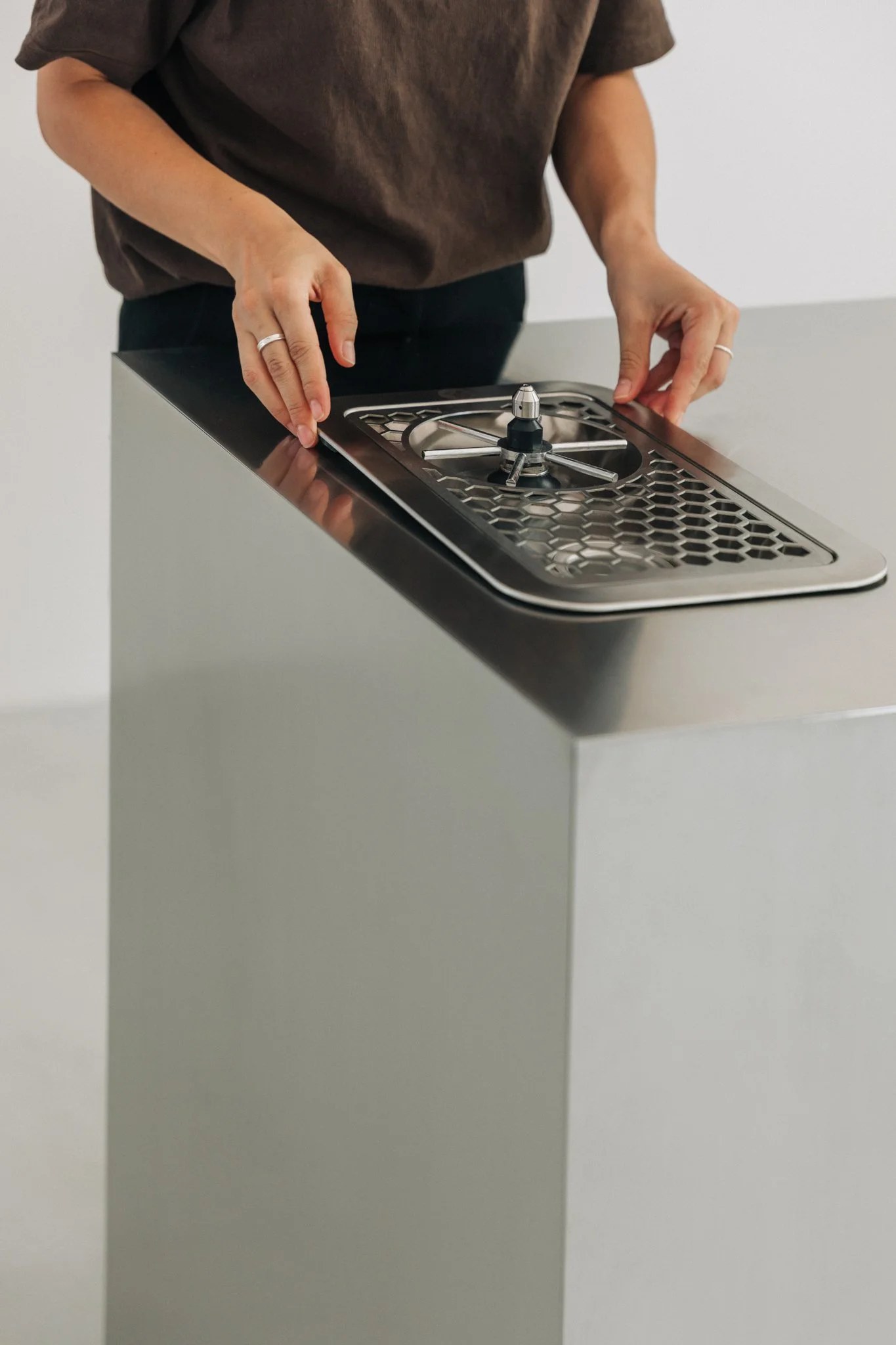 Hochwertige Edelstahlverarbeitung der mobilen Kaffeebar