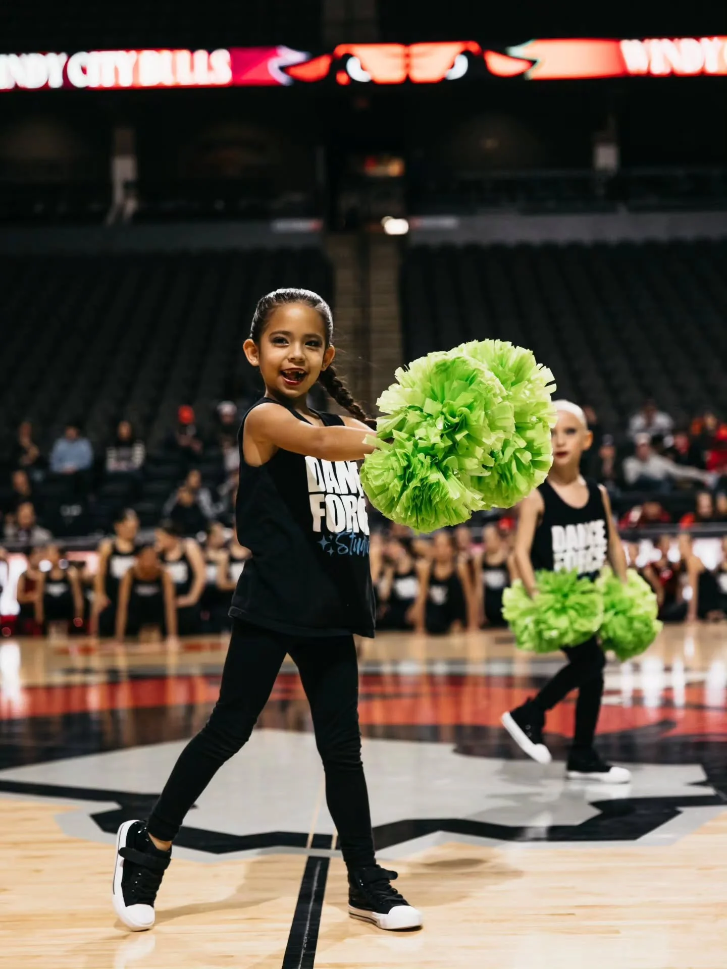 Our dancers have been BUSY - Basketball games and local performances, they do it all and crush it!! So much energy and so much fun! 🏀📣🏀📣 #windycitybuls #huntleydance #danceforcestudios
