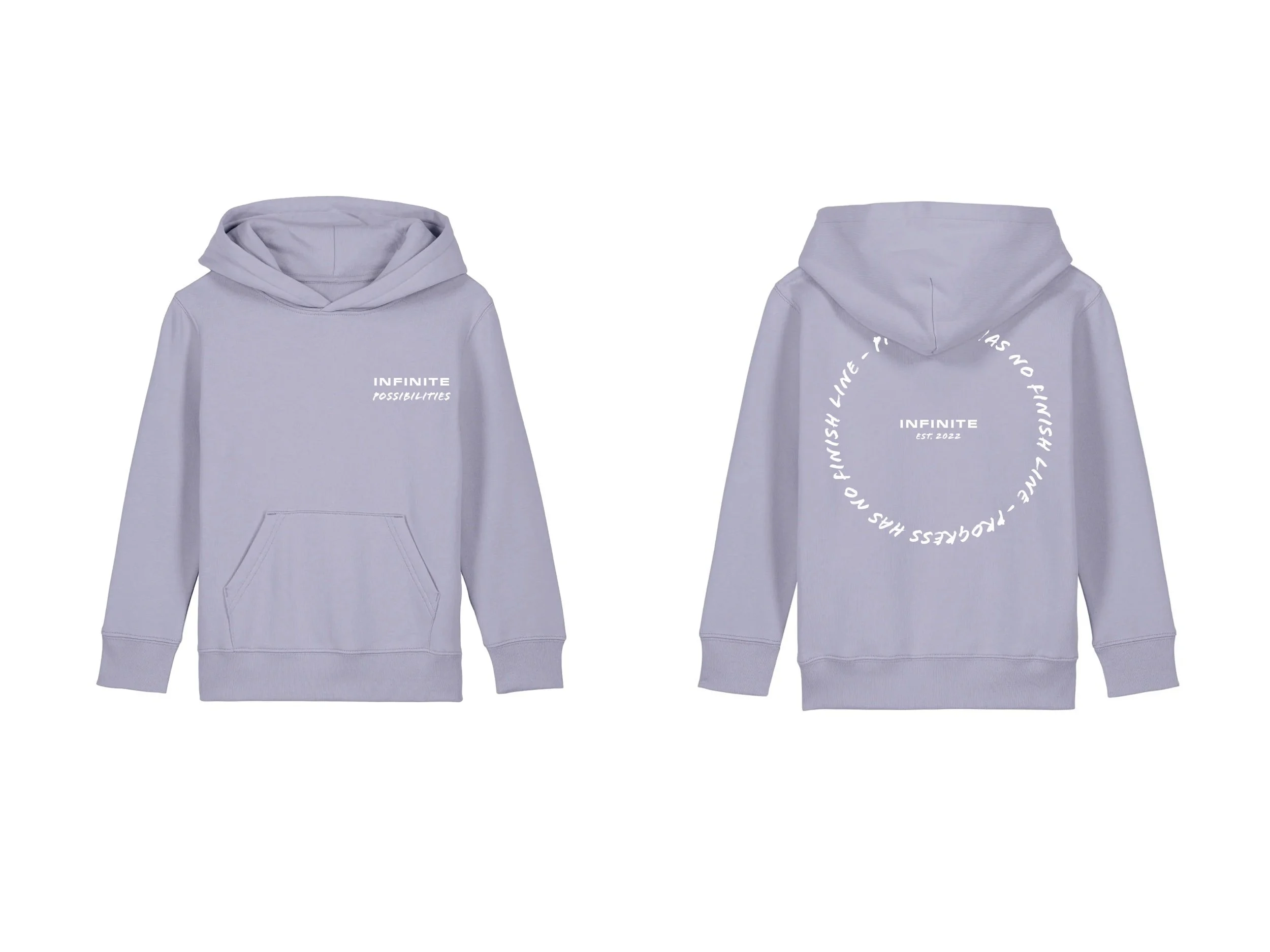Kids Hoodie 'Progress Has No Finish Line' - PRE-ORDER