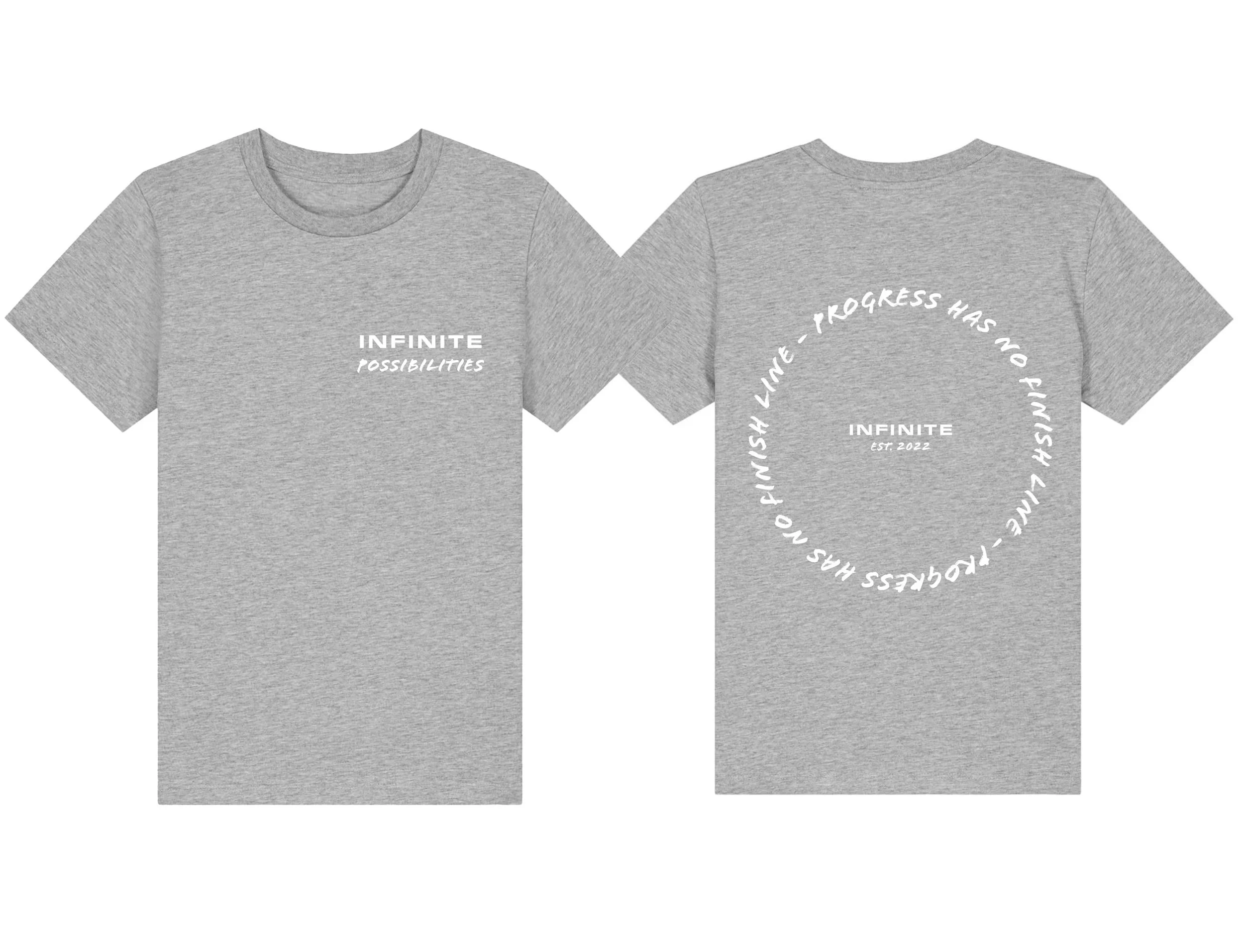 Kids T-shirt  'Progress Has No Finish Line' - PRE-ORDER