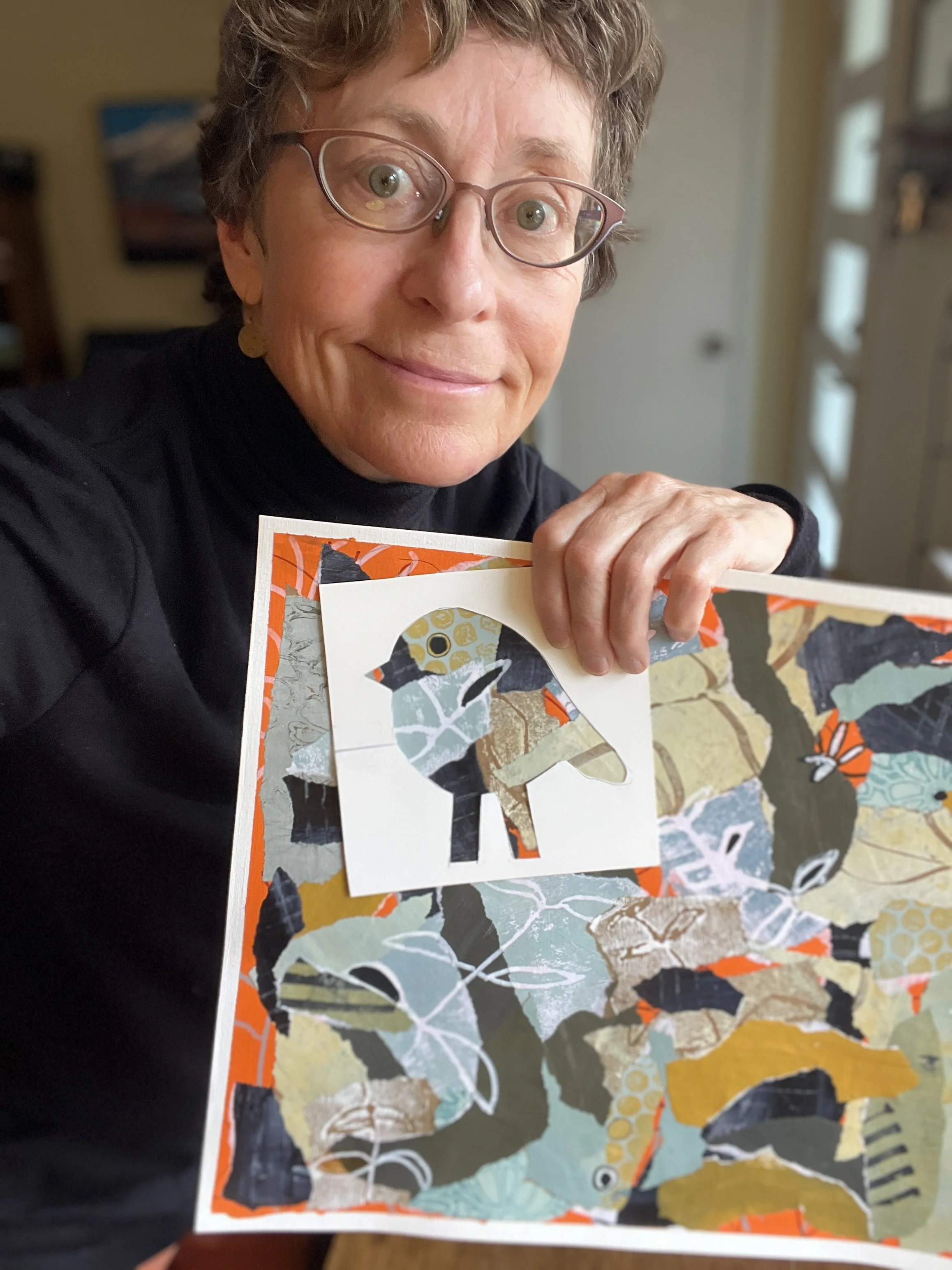 Lisa holding up find a bird game example