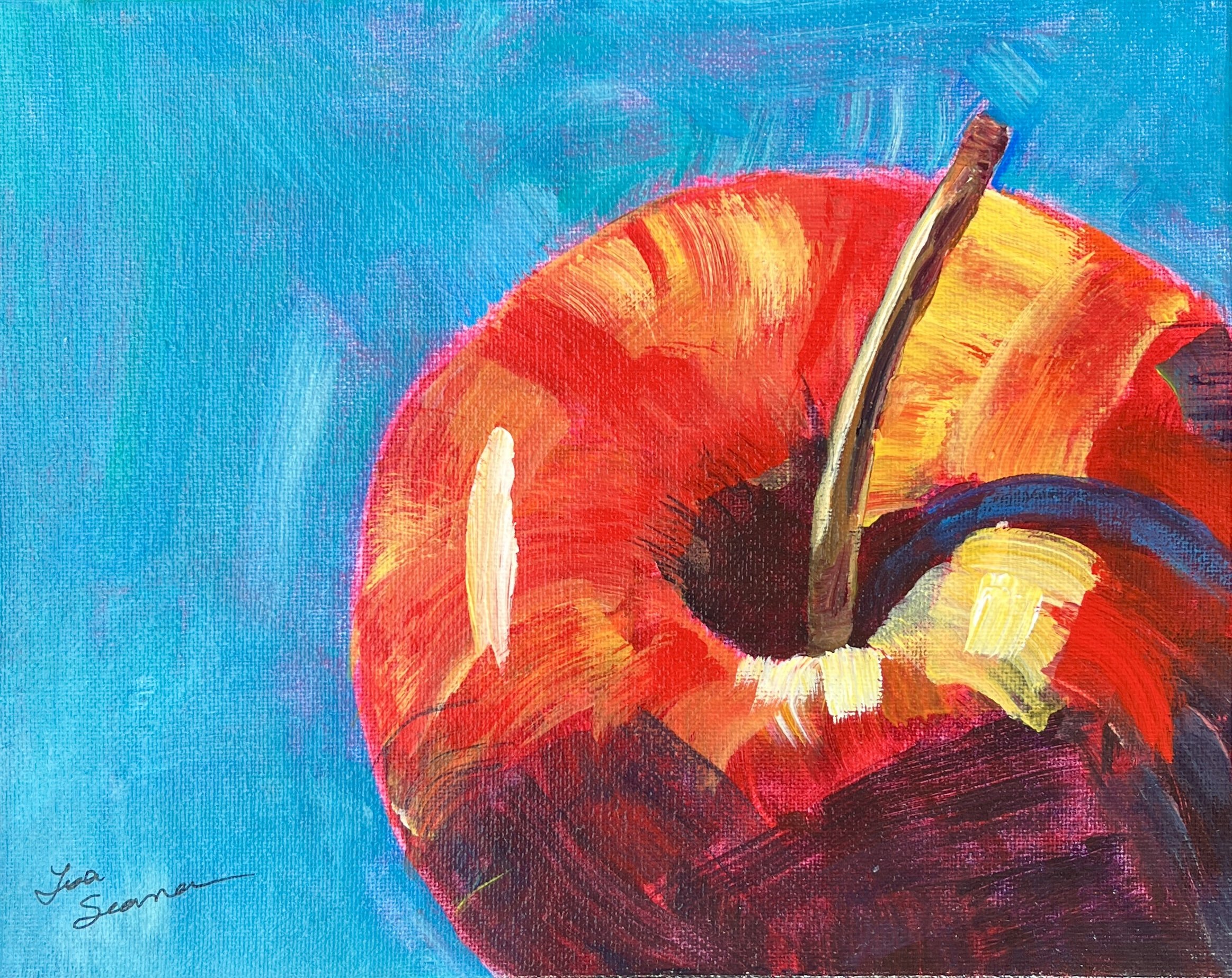 red apple