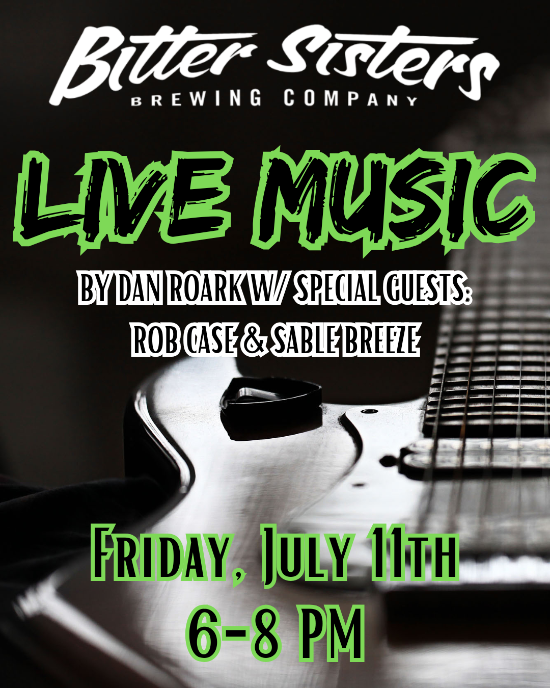Live Music by Dan Roark, Rob Case, & Sable Breeze