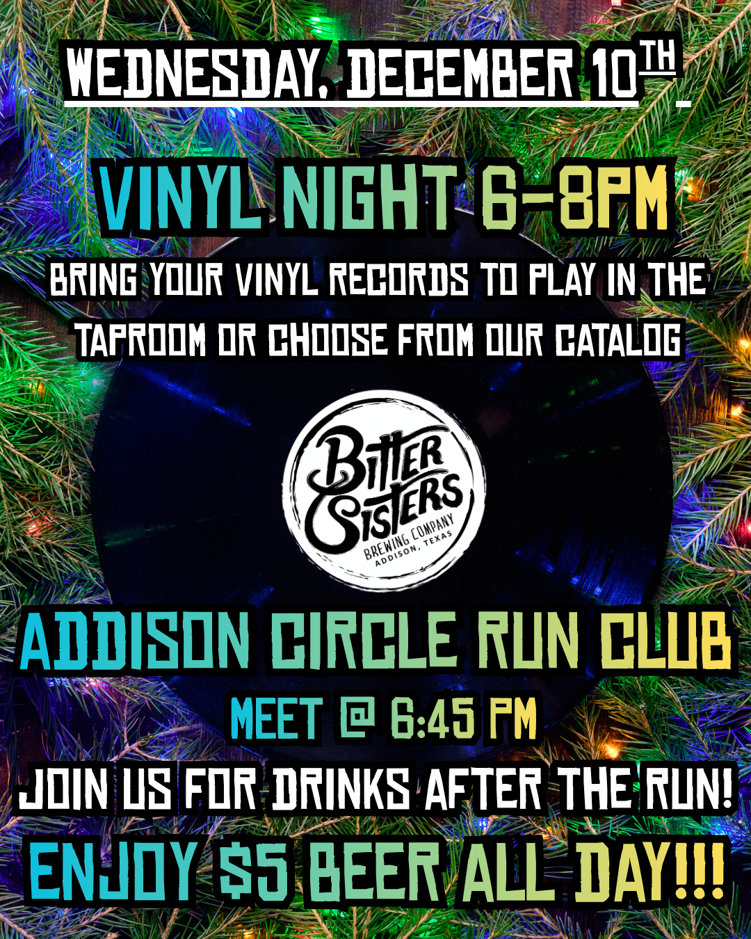 Vinyl Night + Addison Run Club