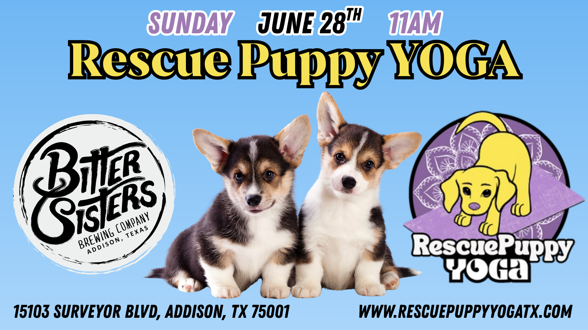 Rescue Puppy Yoga