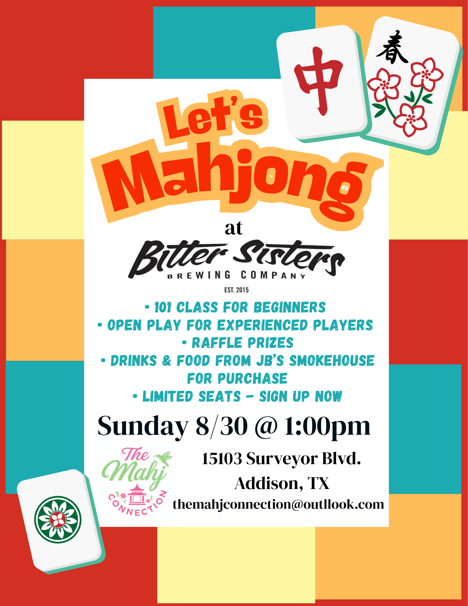 Mahjong 101 Class &amp; Open Play