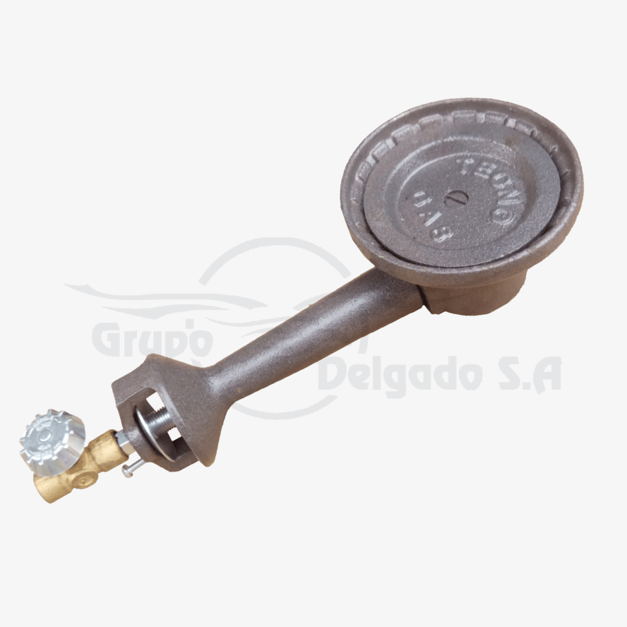 Quemador tipo pipa, hierro colado, 22 cm x 63 cm, 325.000 BTU/H, 14 PSI