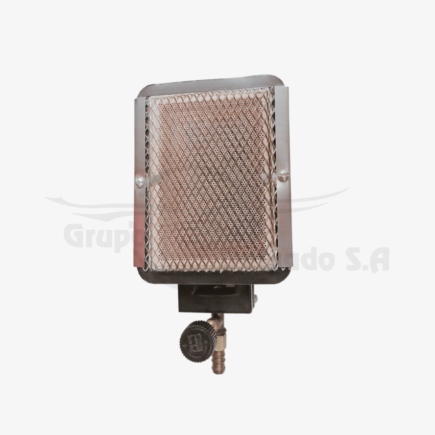 Quemador Infrarrojo 4,800 BTU/h (16 cm largo × 12.5 cm ancho × 6 cm alto)