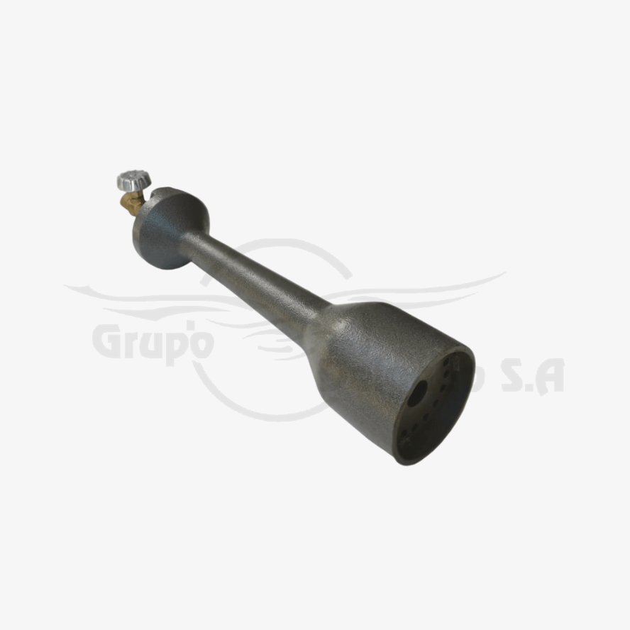 Quemador tipo recto, hierro colado, 8 cm x 37 cm, 102.500 BTU/H, 14 PSI