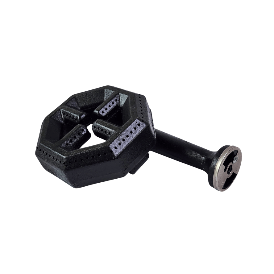 Quemador corto hexagonal de hierro con venturi 6” | 20,000 BTU/h Cód. 700262