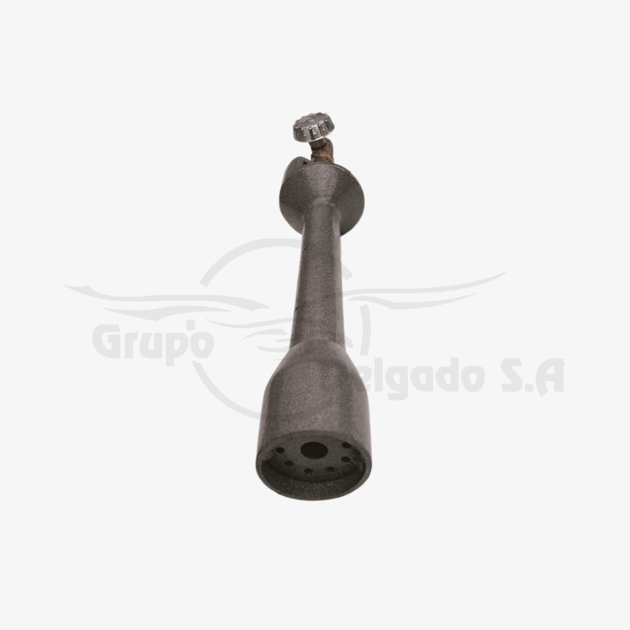 Quemador tipo recto, hierro colado, 5 cm x 32 cm, 65.000 BTU/H, 14 PSI