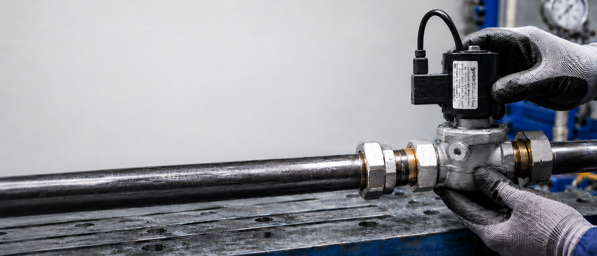 Válvulas solenoides automáticas N.C. para equipos de gas y bobinas
