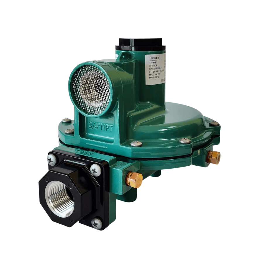 Regulador Fisher, 2da etapa, 1.40 MLL BTU/H, Entrada y Salida 3/4", 1/2" PSI - 800830