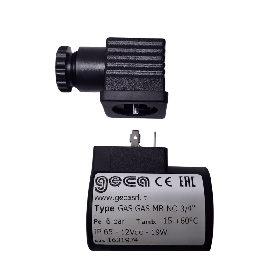 Bobina para válvula N.A.R.M, 12 VDC, 17 VA, 85 PSI