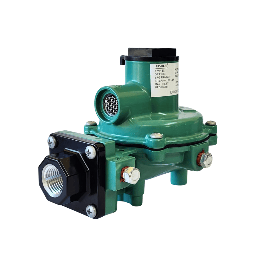 Regulador Fisher, 2da etapa, 650.000 BTU/H, Entrada 1/2" - Salida 1/2", 1/2 PSI - 800820