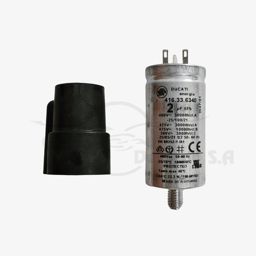 Capacitor para Quemador RIELLO FS5 2 µF 400 VAC