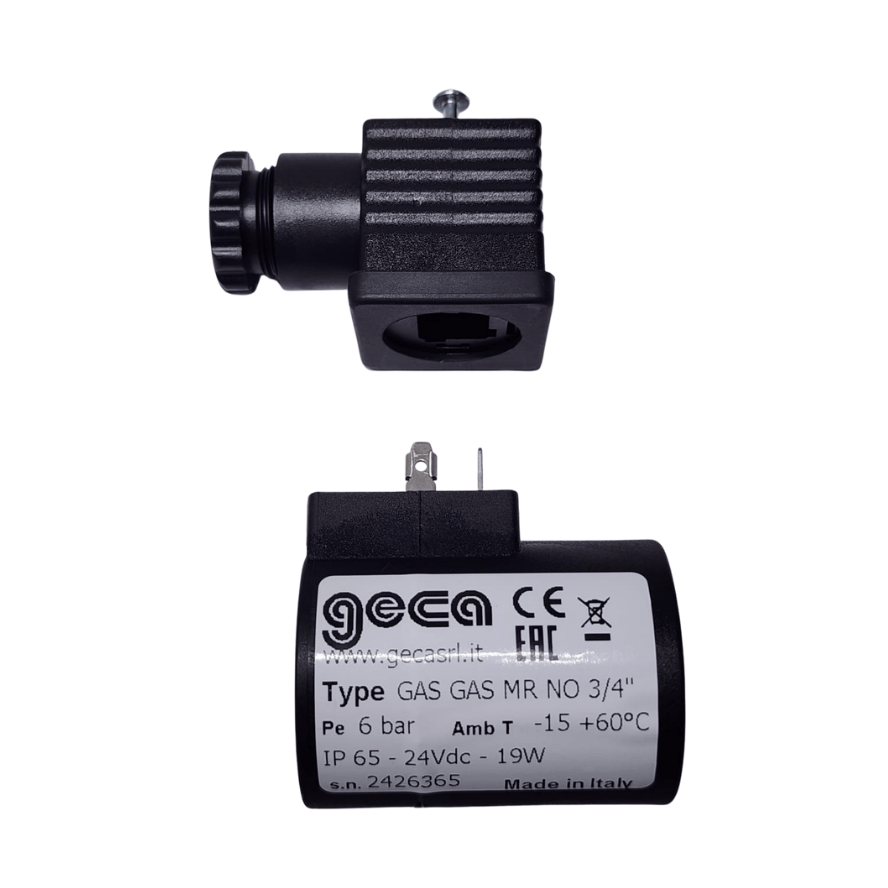 Bobina para válvula N.A.R.M, 24 VDC,17 VA,85 PSI