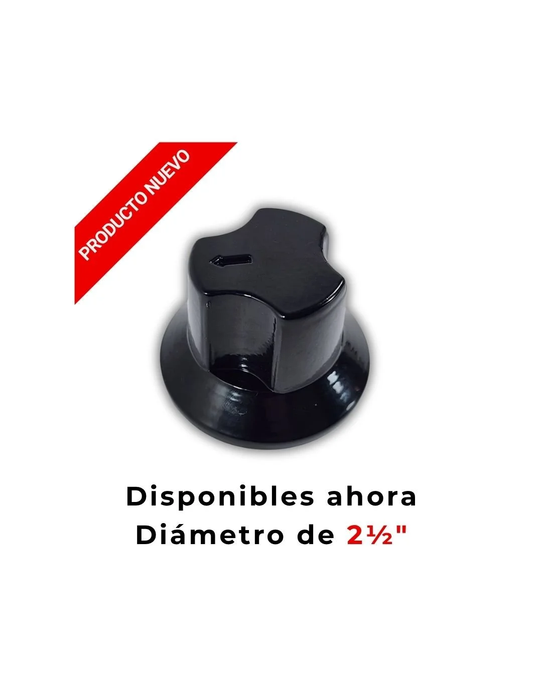 Perilla metálica negra