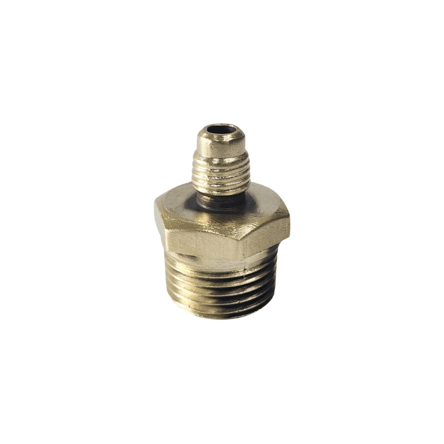 Niple terminal flare a NPT 1/4” MFLARE x 1/2” MNPT