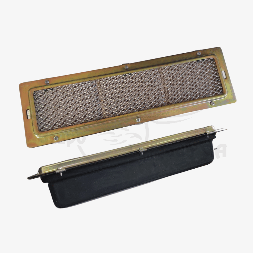 Quemador Infrarrojo 9,000 BTU/h (34 cm largo × 11 cm ancho × 7 cm alto)
