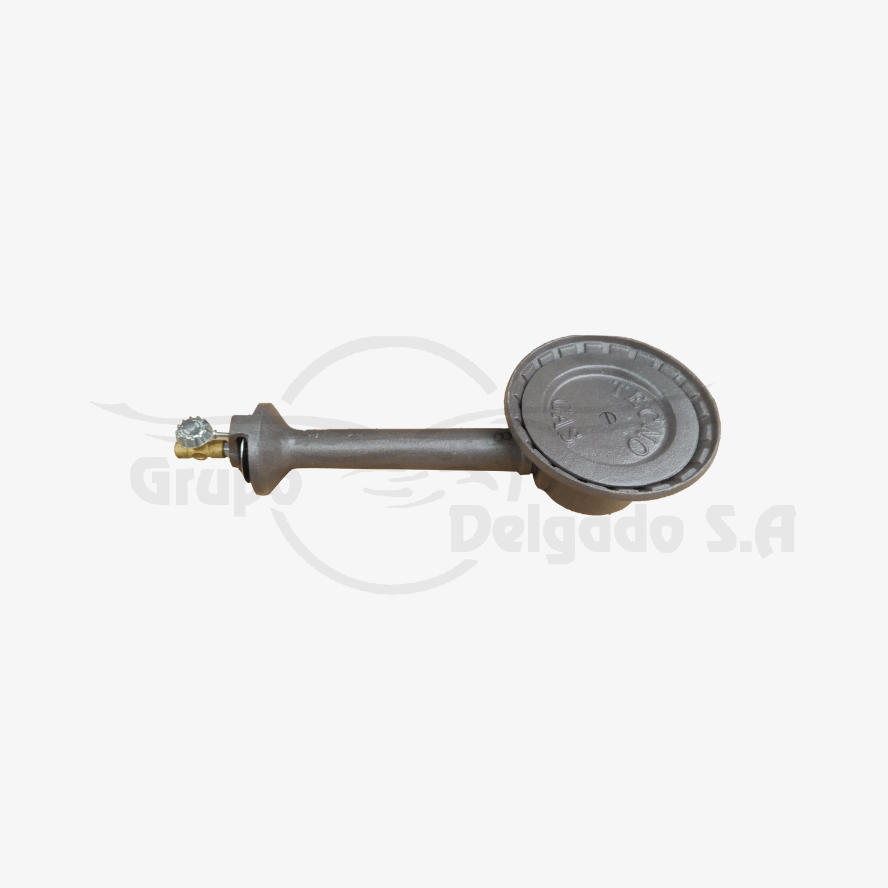 Quemador tipo pipa, hierro colado, 12 cm x 33 cm, 74.000 BTU/H, 14 PSI