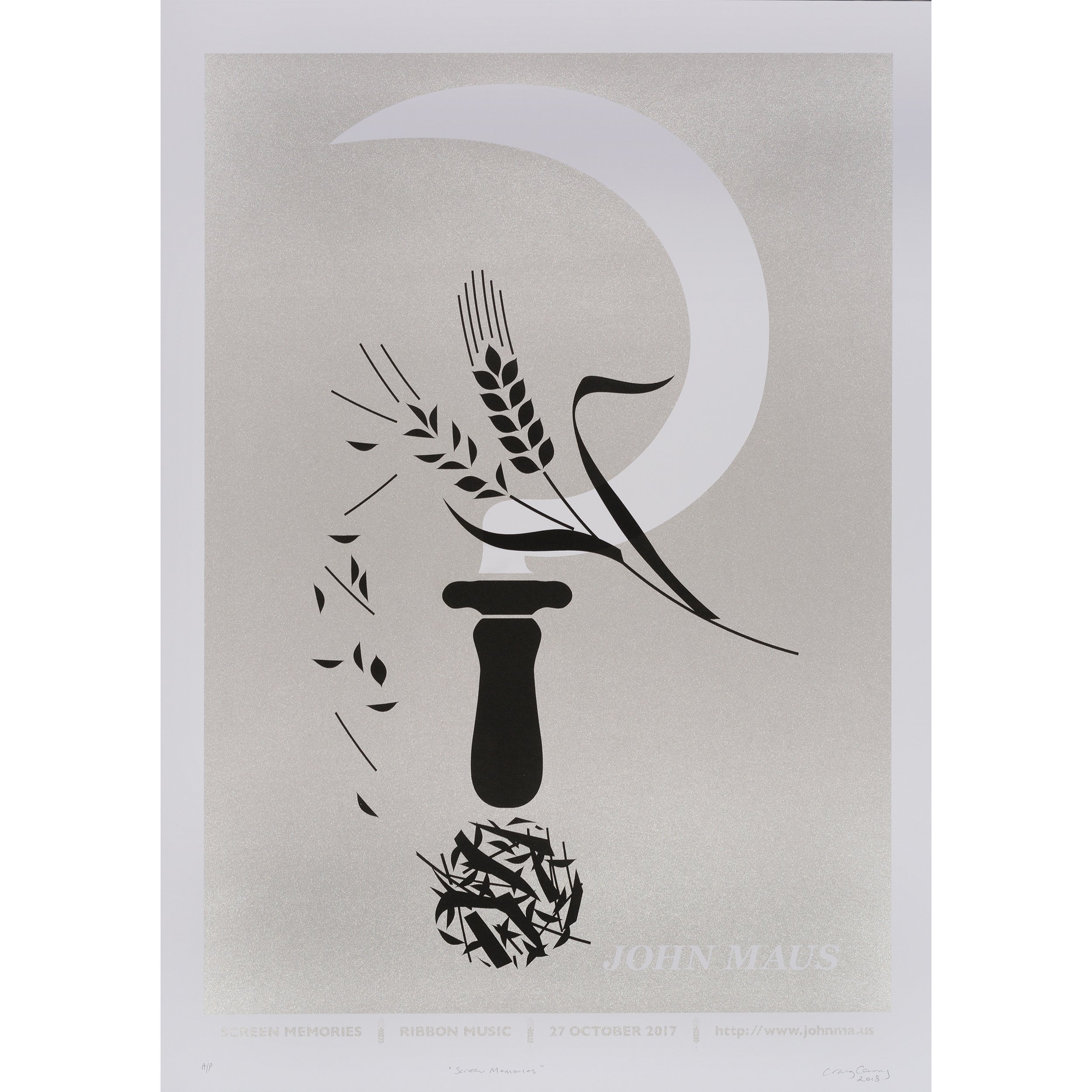 JOHN MAUS Screen Memories screen print