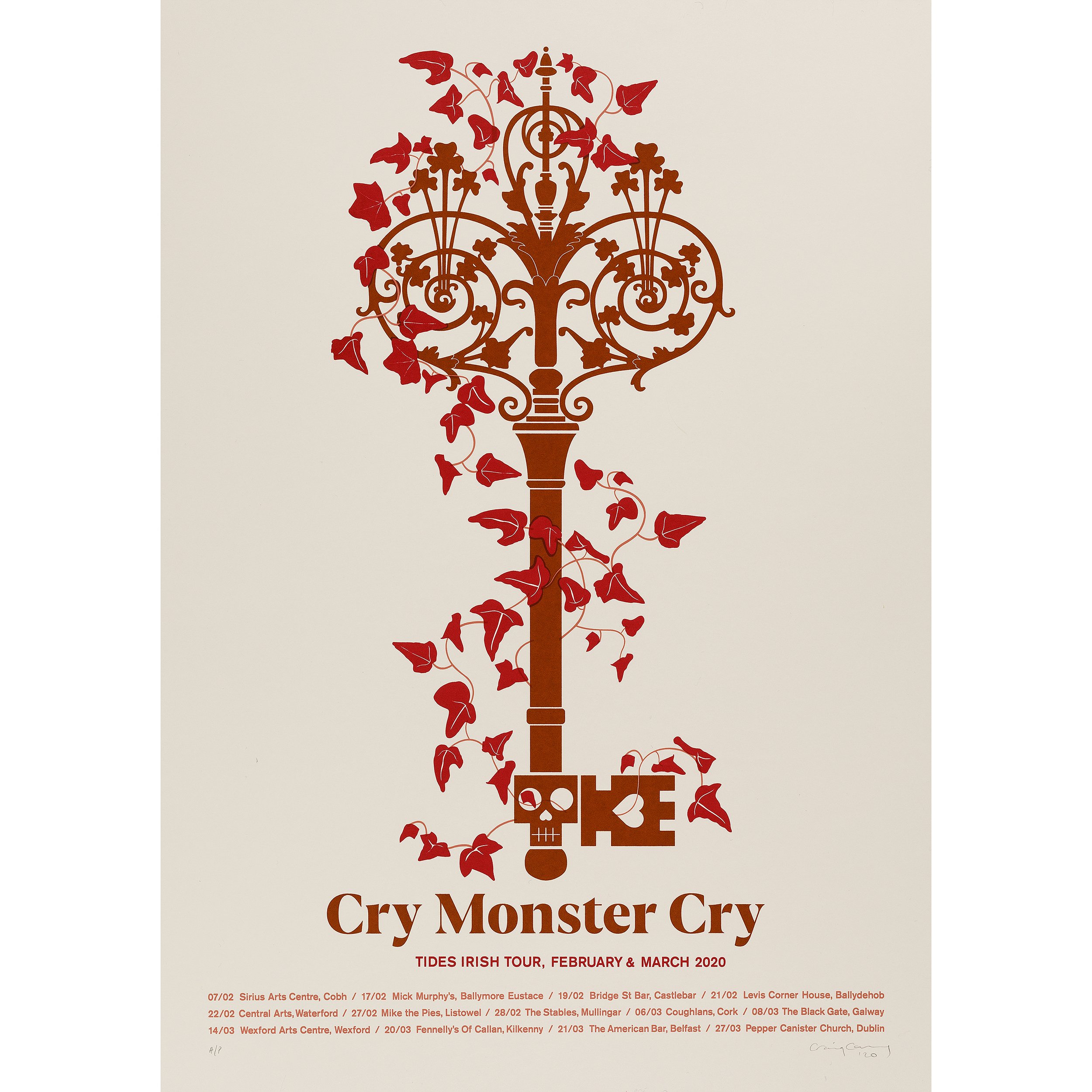 CRY MONSTER CRY, Tides Irish Tour 2020
