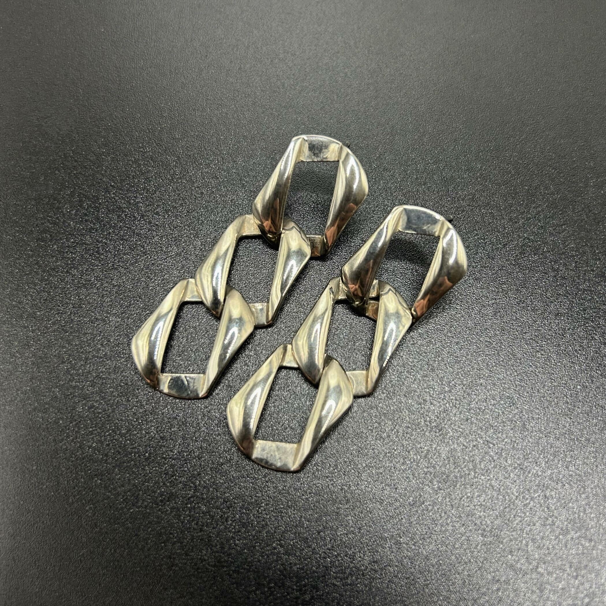 Sterling Silver Chunky Chain Dangles