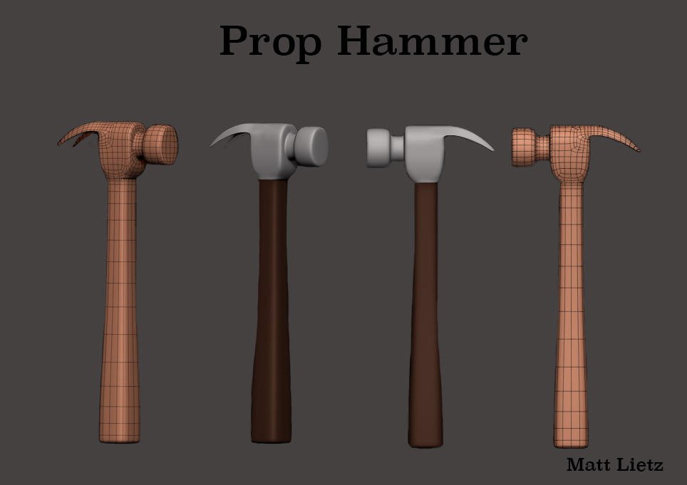 Low-Poly Hammer prop