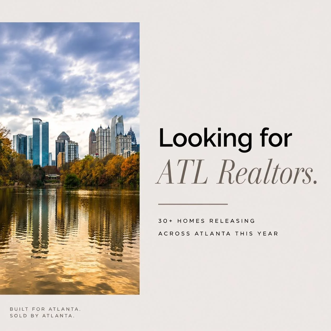 Altair Developments is looking for a realtor partner to help sell our 2026 inventory across Atlanta.

We&rsquo;ve got 30&ndash;40 homes coming to market this year throughout some of our favorite neighborhoods in the city.

We&rsquo;re looking for som