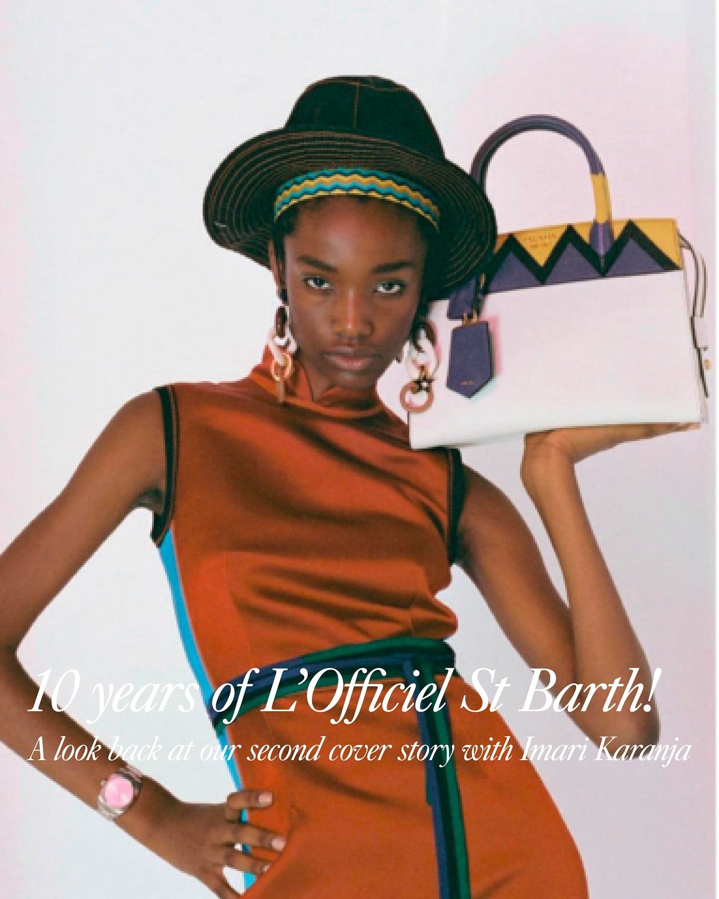 Celebrating 10 Years of L&rsquo;Officiel St Barth✨
 
For Issue 2, we showcased the powerful energy of a new wave of talent redefining beauty and individuality on the global stage. Imari Karanja, captivated in a striking photoshoot by British photogra