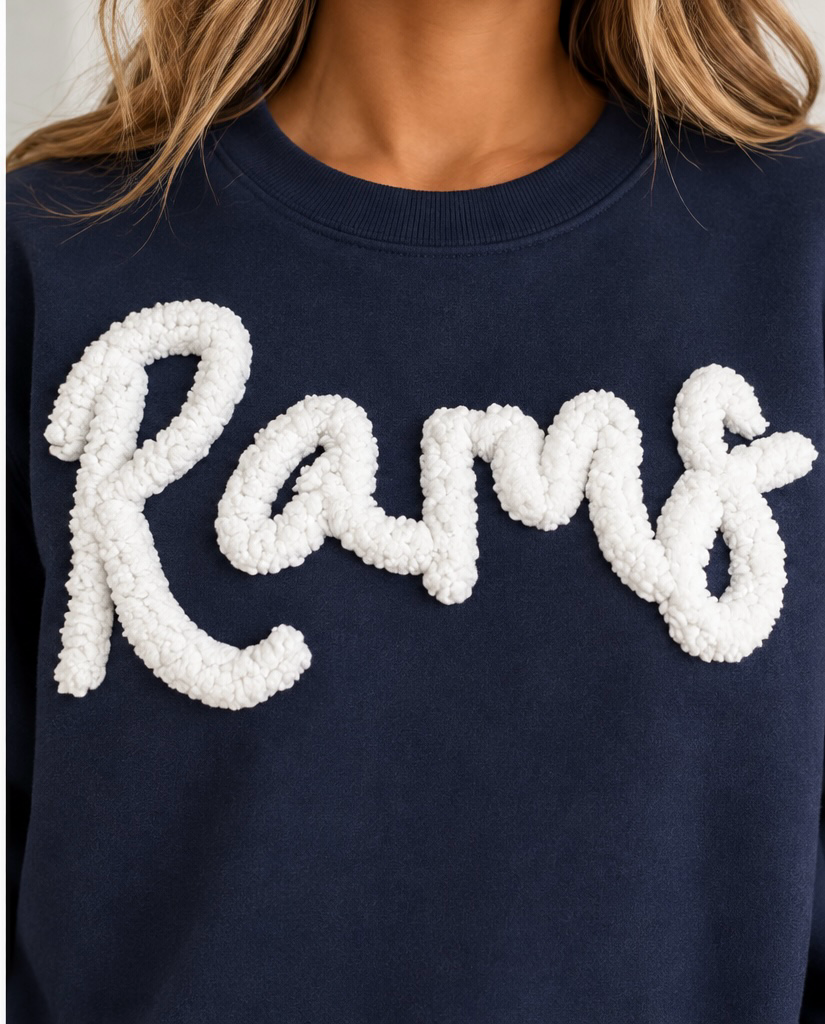 WOMENS - RAMS Script PUFF Sweatshirt