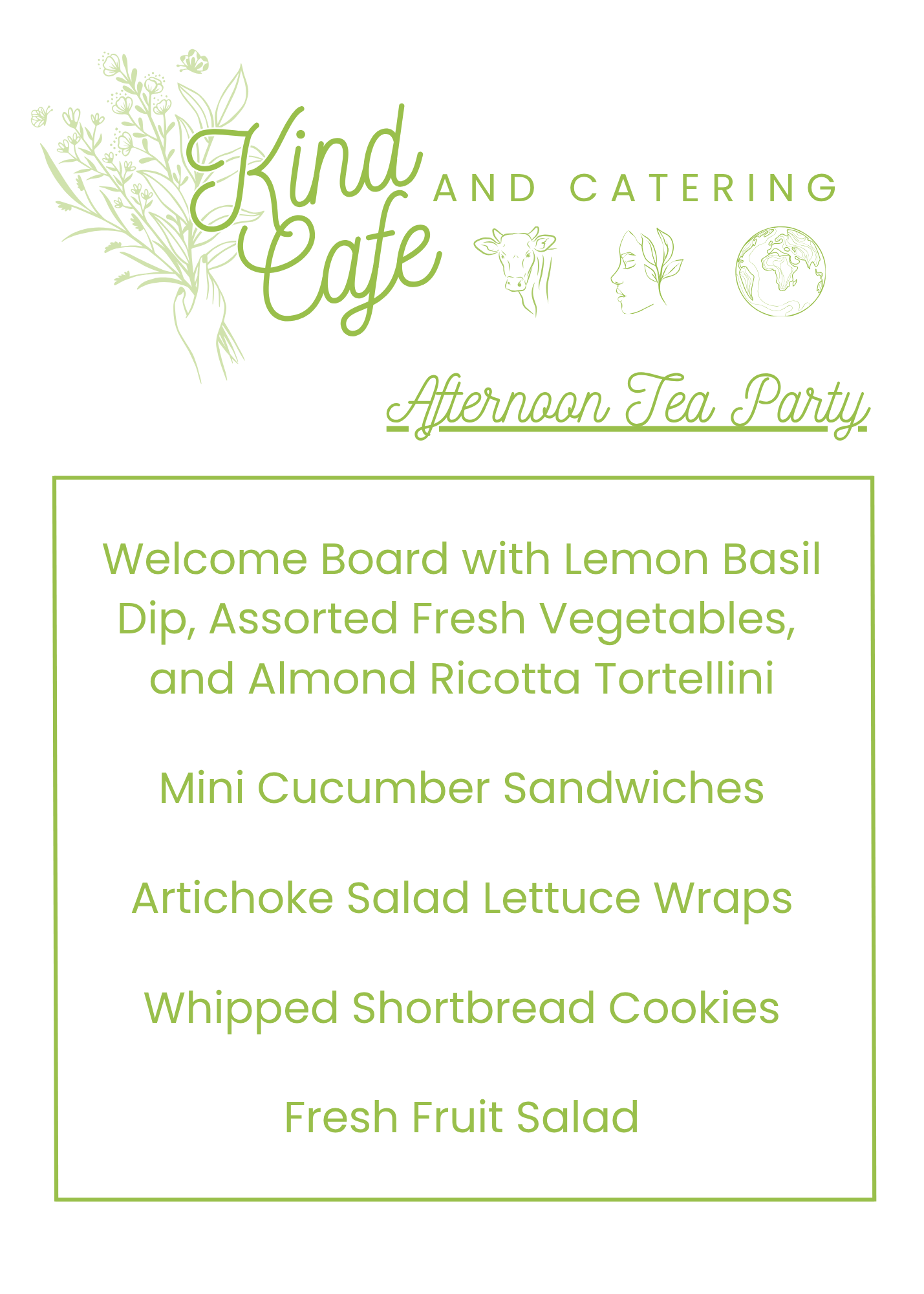Afternoon Tea Menu