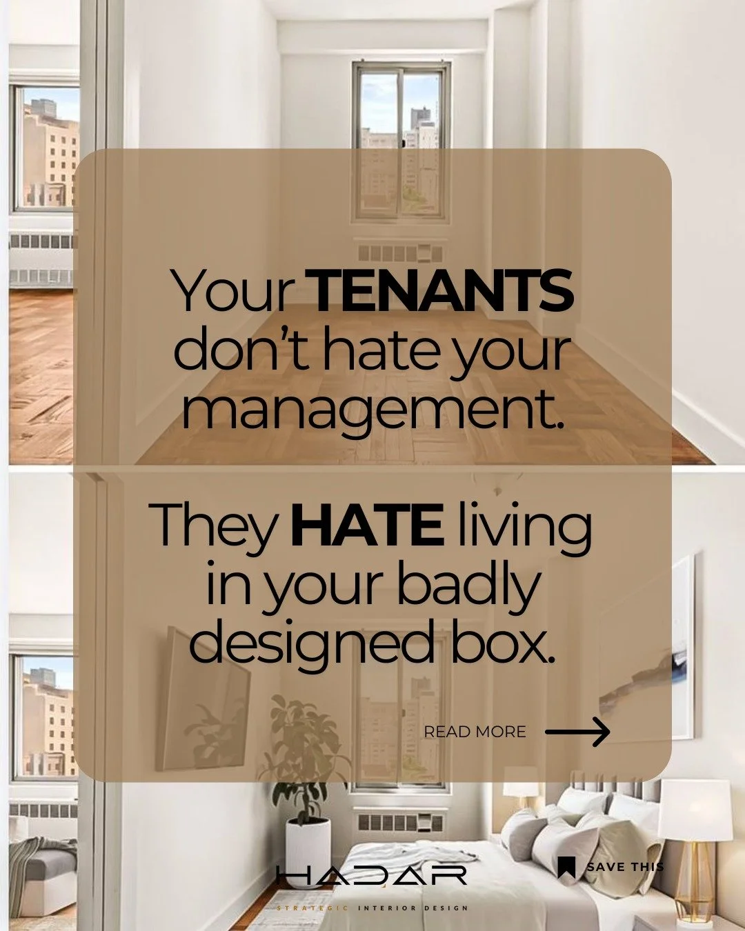 Your tenants don&rsquo;t hate your management&hellip;
They hate living in your badly designed box.

You can respond fast, fix everything, be the &ldquo;good landlord&rdquo;&hellip;
and STILL get complaints.

Because the problem isn&rsquo;t operations
