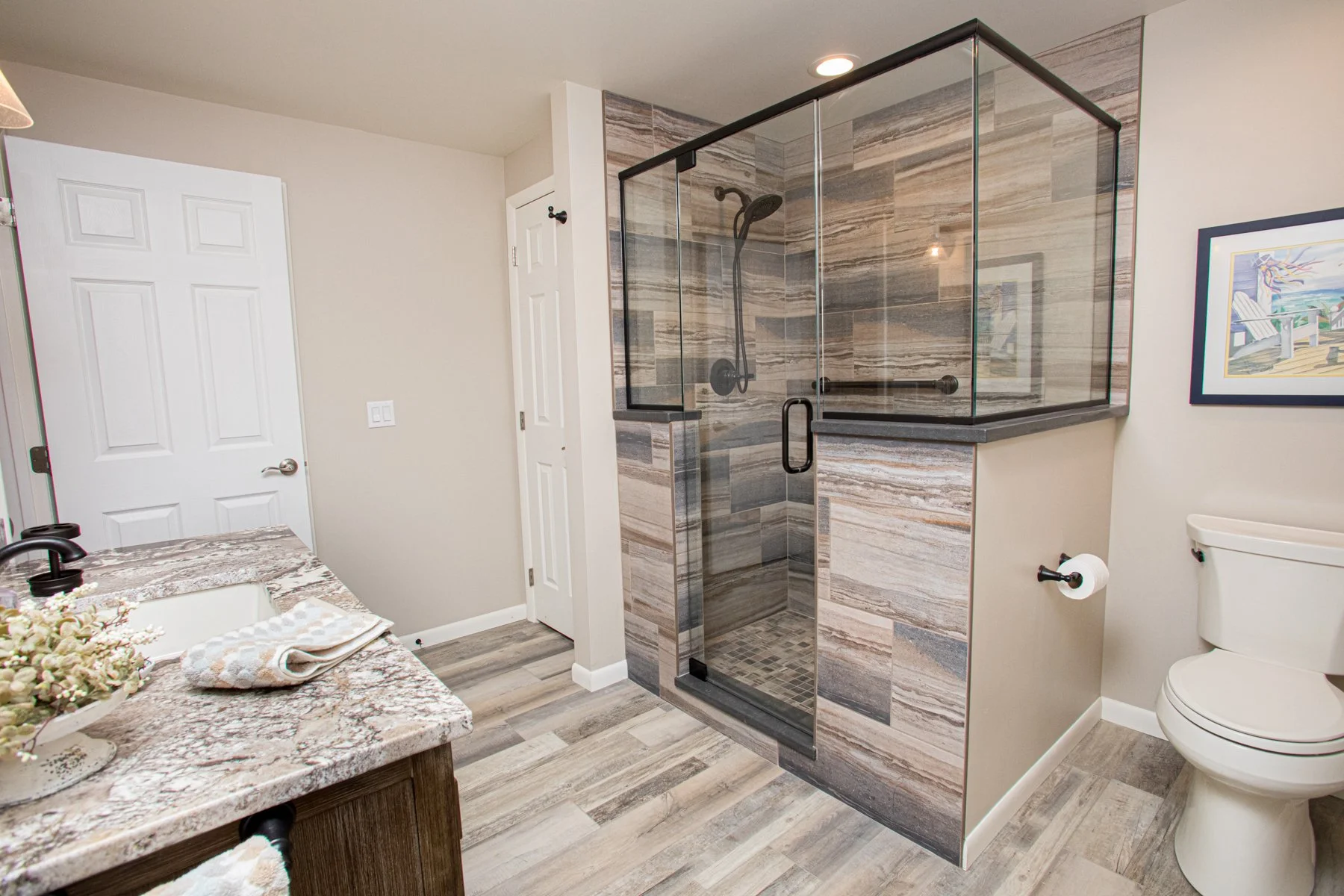 Custom bath remodel Clark Lake